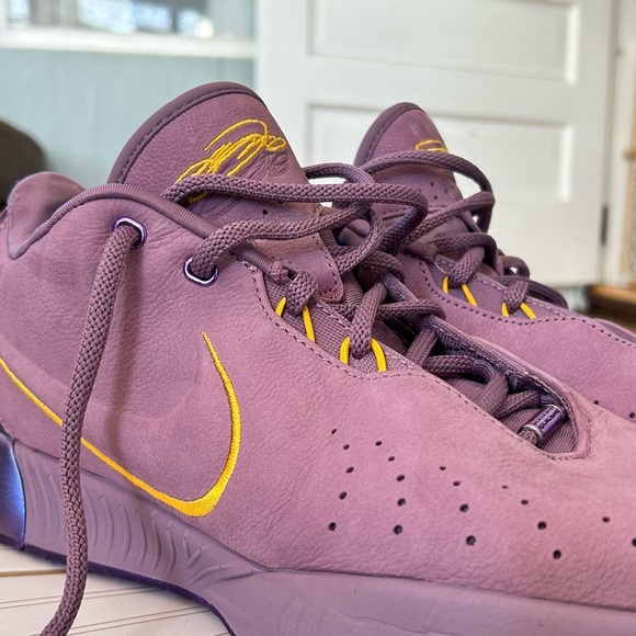 Nike Other - Nike Purple and Yellow Athletic Shoes with High-Top Design